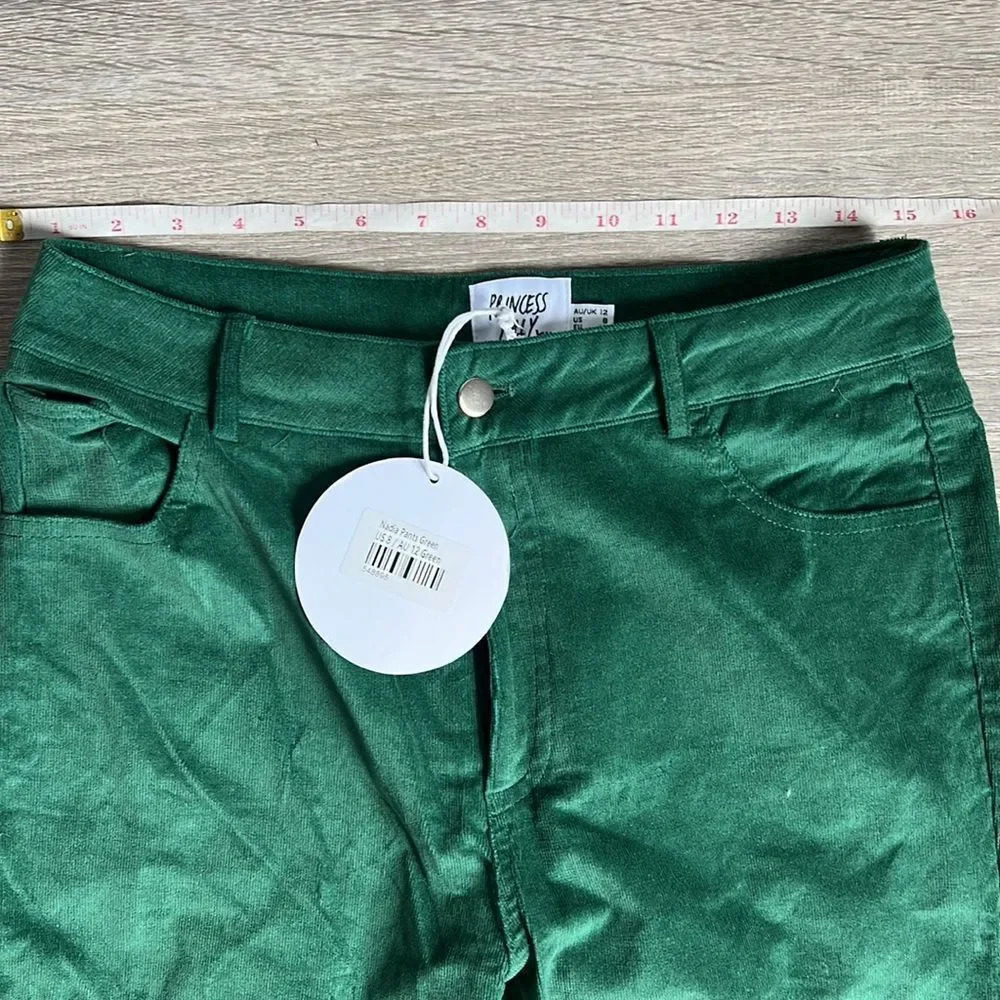 NEW Princess Polly NADIA PANTS GREEN - Picture 9 of 13